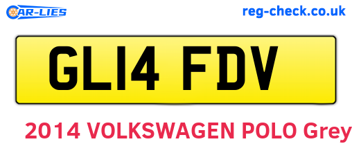 GL14FDV are the vehicle registration plates.
