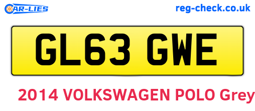 GL63GWE are the vehicle registration plates.