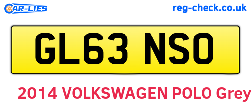GL63NSO are the vehicle registration plates.