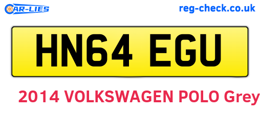 HN64EGU are the vehicle registration plates.