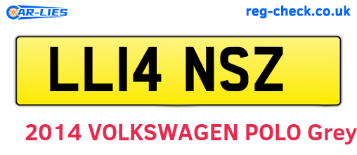LL14NSZ are the vehicle registration plates.