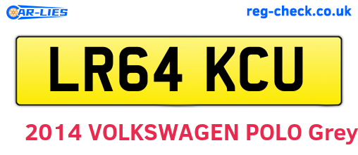 LR64KCU are the vehicle registration plates.