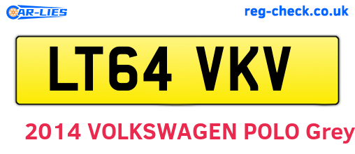 LT64VKV are the vehicle registration plates.