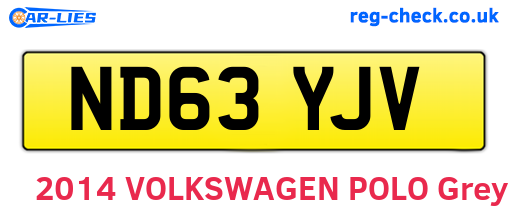 ND63YJV are the vehicle registration plates.