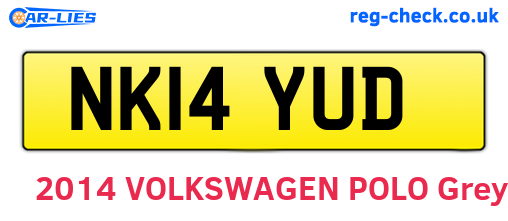 NK14YUD are the vehicle registration plates.