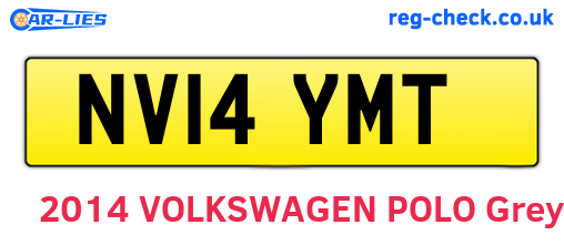 NV14YMT are the vehicle registration plates.
