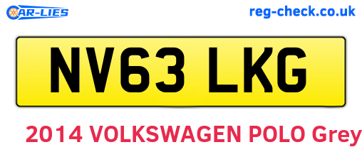 NV63LKG are the vehicle registration plates.
