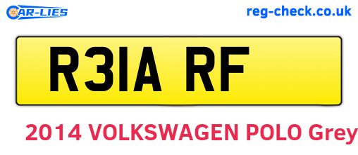 R31ARF are the vehicle registration plates.