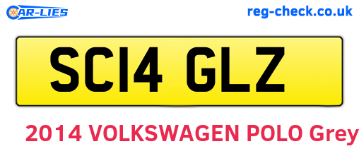 SC14GLZ are the vehicle registration plates.