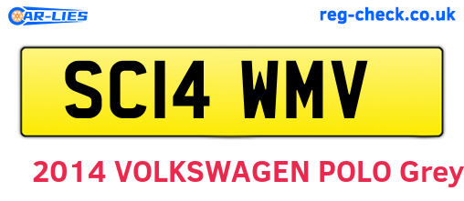 SC14WMV are the vehicle registration plates.