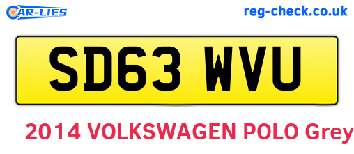 SD63WVU are the vehicle registration plates.