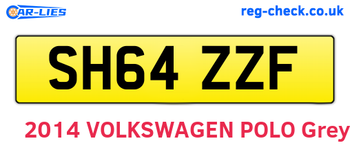 SH64ZZF are the vehicle registration plates.