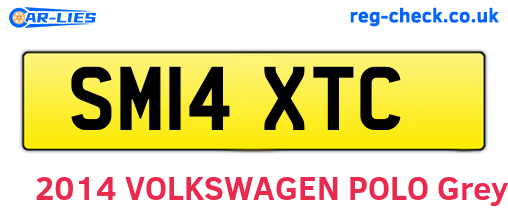 SM14XTC are the vehicle registration plates.