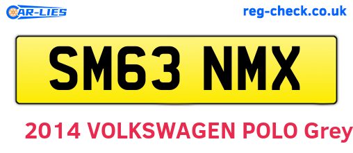 SM63NMX are the vehicle registration plates.