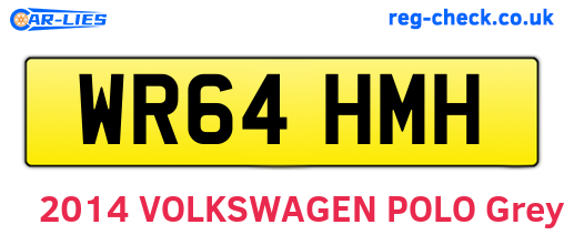 WR64HMH are the vehicle registration plates.