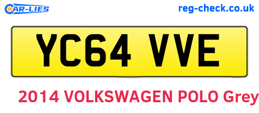 YC64VVE are the vehicle registration plates.