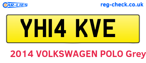 YH14KVE are the vehicle registration plates.