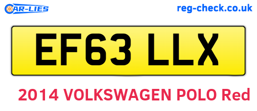 EF63LLX are the vehicle registration plates.