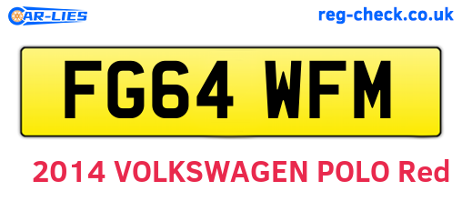 FG64WFM are the vehicle registration plates.