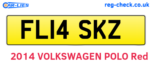 FL14SKZ are the vehicle registration plates.