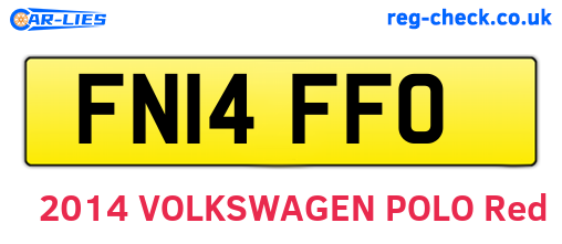 FN14FFO are the vehicle registration plates.