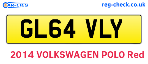 GL64VLY are the vehicle registration plates.