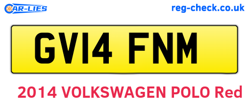 GV14FNM are the vehicle registration plates.
