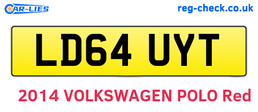 LD64UYT are the vehicle registration plates.