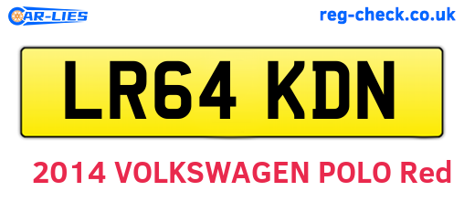 LR64KDN are the vehicle registration plates.