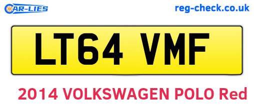 LT64VMF are the vehicle registration plates.