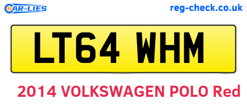 LT64WHM are the vehicle registration plates.