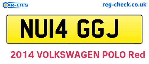 NU14GGJ are the vehicle registration plates.