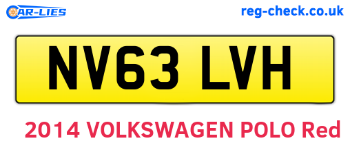 NV63LVH are the vehicle registration plates.