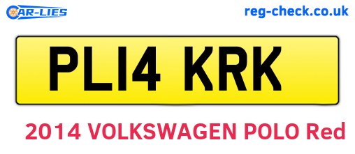 PL14KRK are the vehicle registration plates.