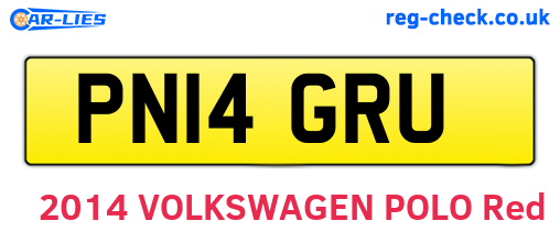 PN14GRU are the vehicle registration plates.