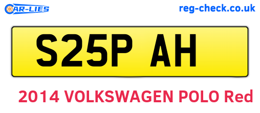 S25PAH are the vehicle registration plates.