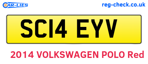 SC14EYV are the vehicle registration plates.