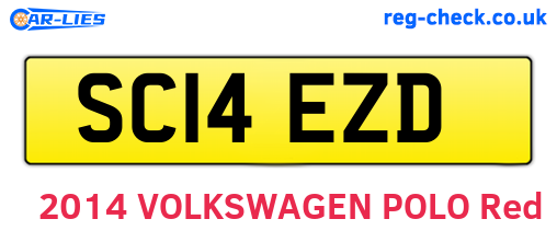 SC14EZD are the vehicle registration plates.