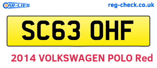 SC63OHF are the vehicle registration plates.