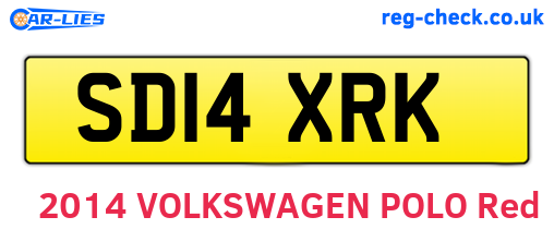 SD14XRK are the vehicle registration plates.