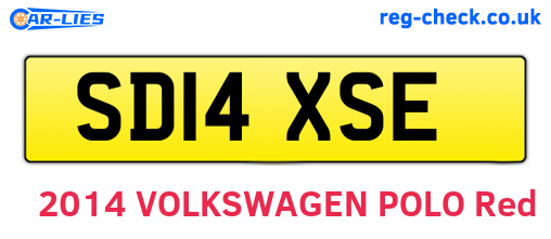 SD14XSE are the vehicle registration plates.