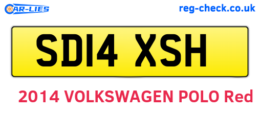 SD14XSH are the vehicle registration plates.