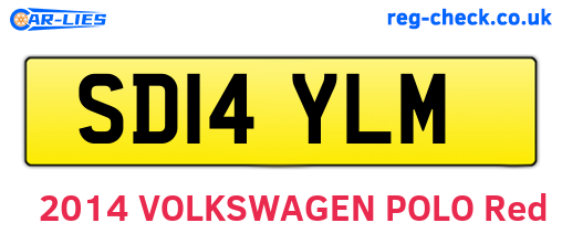 SD14YLM are the vehicle registration plates.