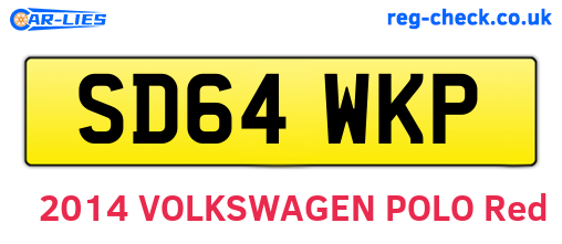 SD64WKP are the vehicle registration plates.