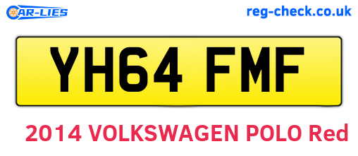 YH64FMF are the vehicle registration plates.