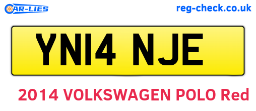 YN14NJE are the vehicle registration plates.