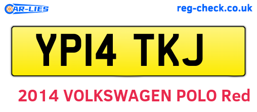 YP14TKJ are the vehicle registration plates.