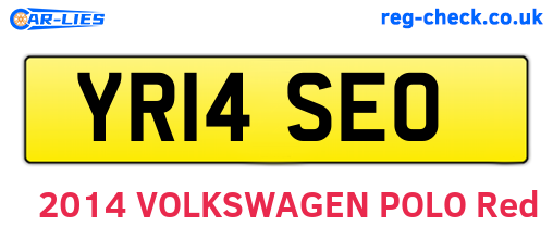 YR14SEO are the vehicle registration plates.