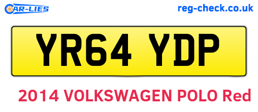 YR64YDP are the vehicle registration plates.