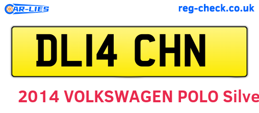 DL14CHN are the vehicle registration plates.